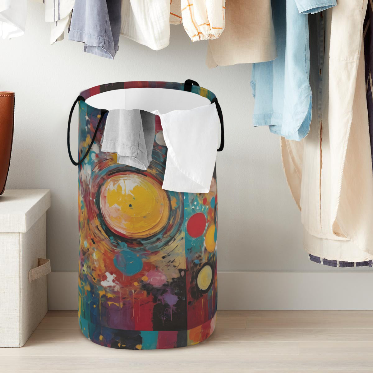 Crazy Design Large Capacity Foldable Laundry Basket | Polyester