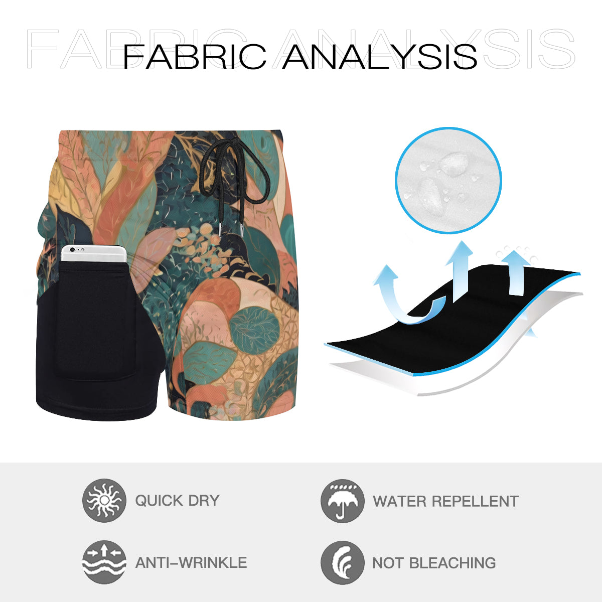 Abstract Wonder Short Sports Beach Shorts