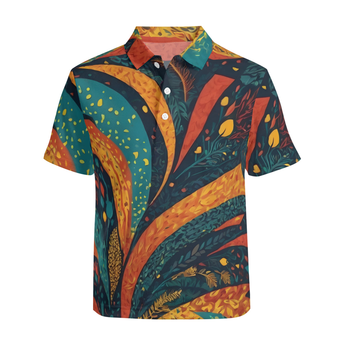 Abstract Beauty Men's Premium POLO Shirt | 95% Polyester+5% Spandex