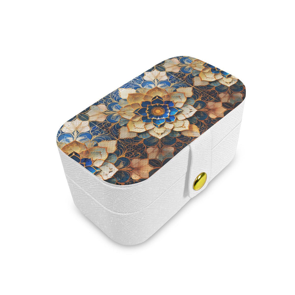 Elegant Floral Personalized Portable Jewelry Box