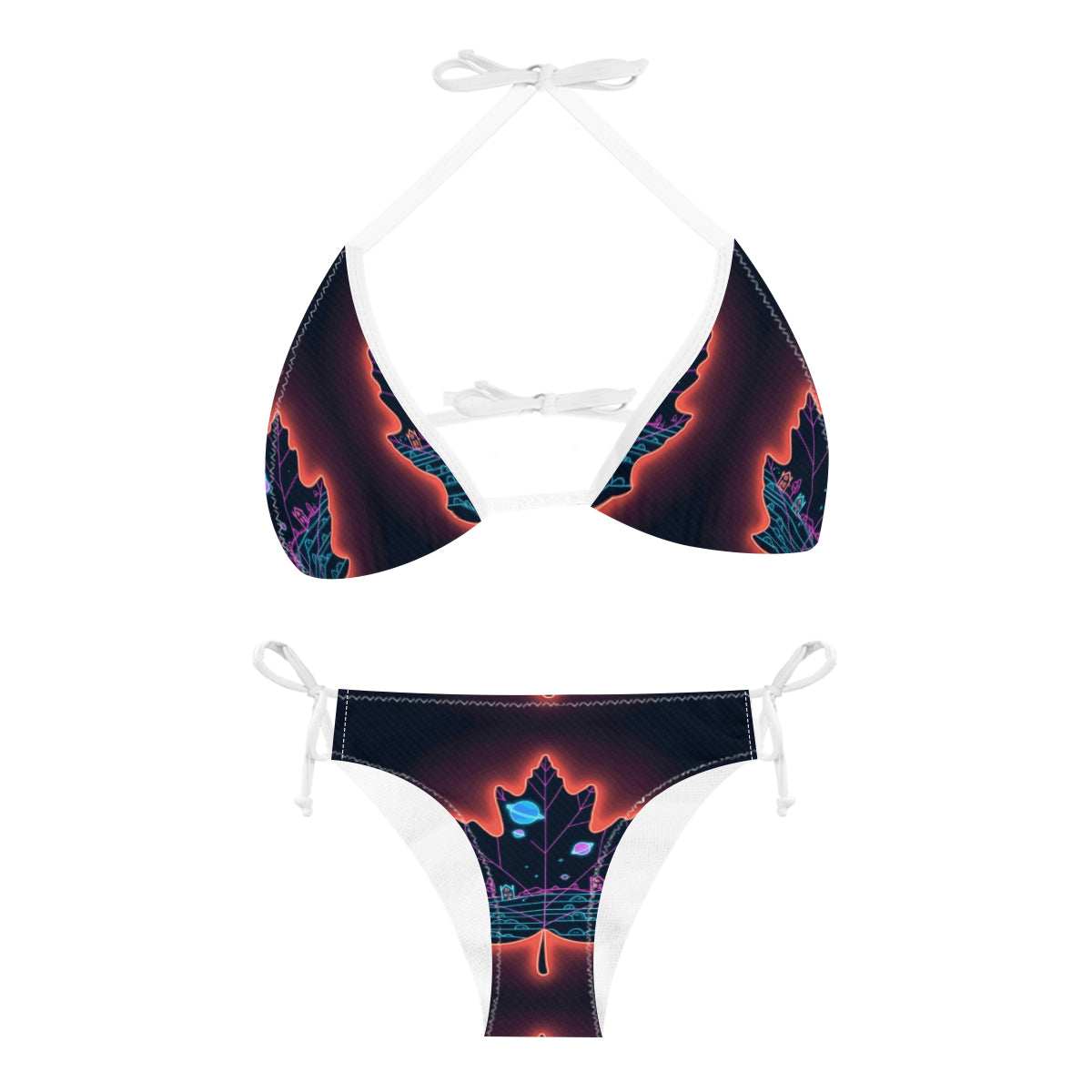 Smart Leave Three-Point Bikini Swimsuit