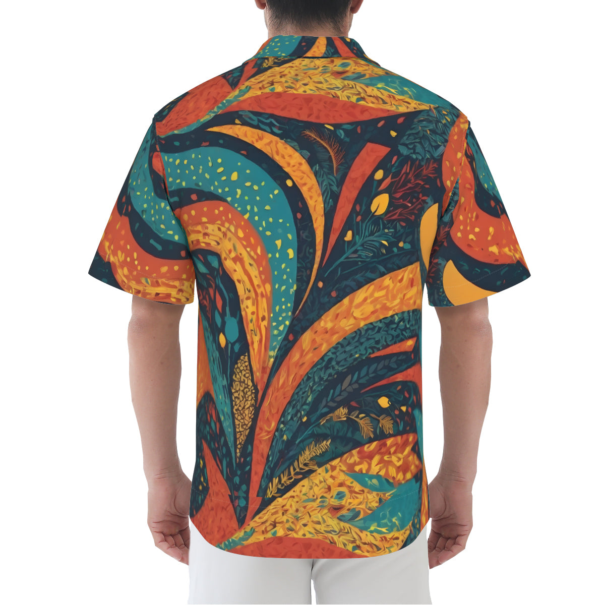 Abstract Beauty Men's Casual Shirt｜Polyester