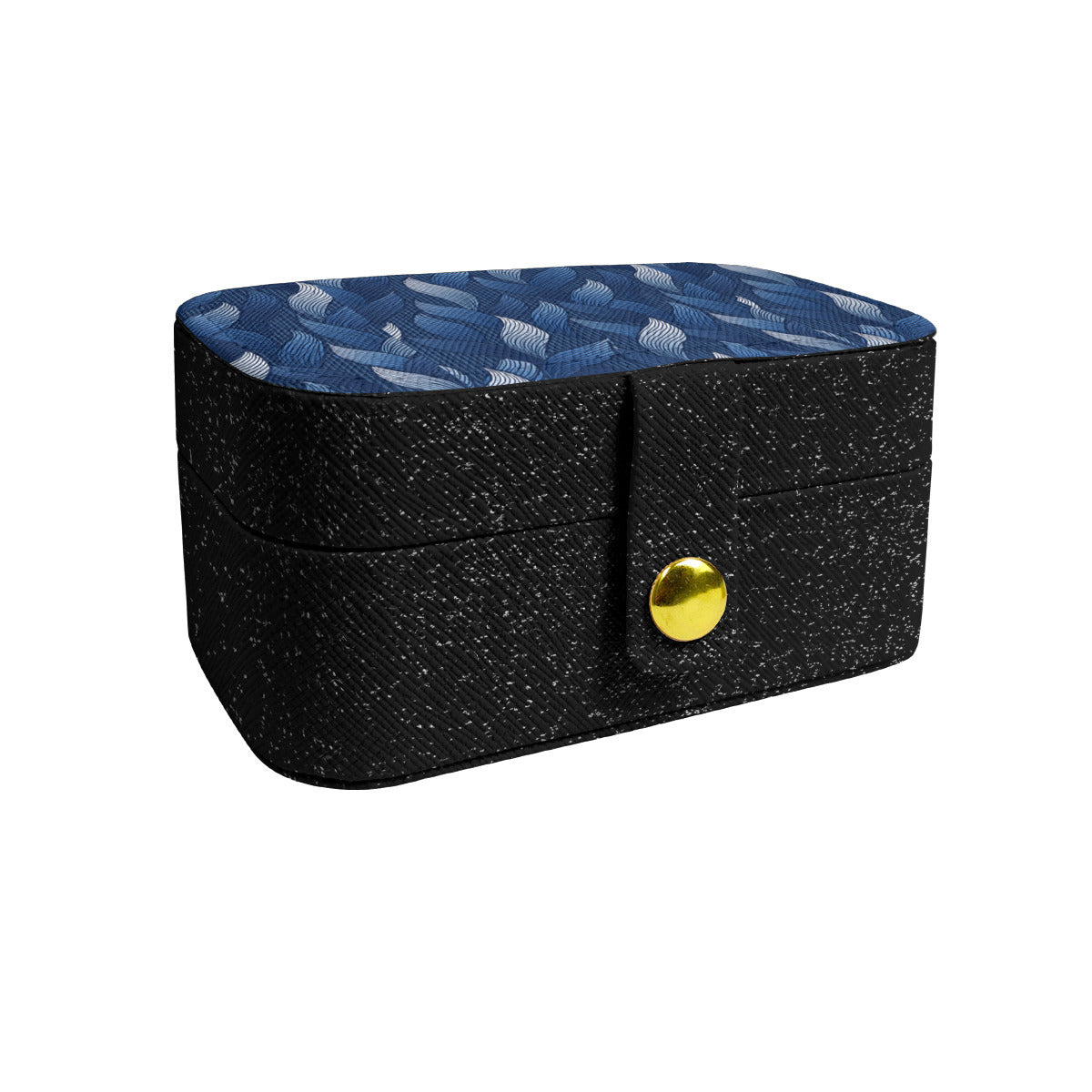 Blue Personalized Portable Jewelry Box