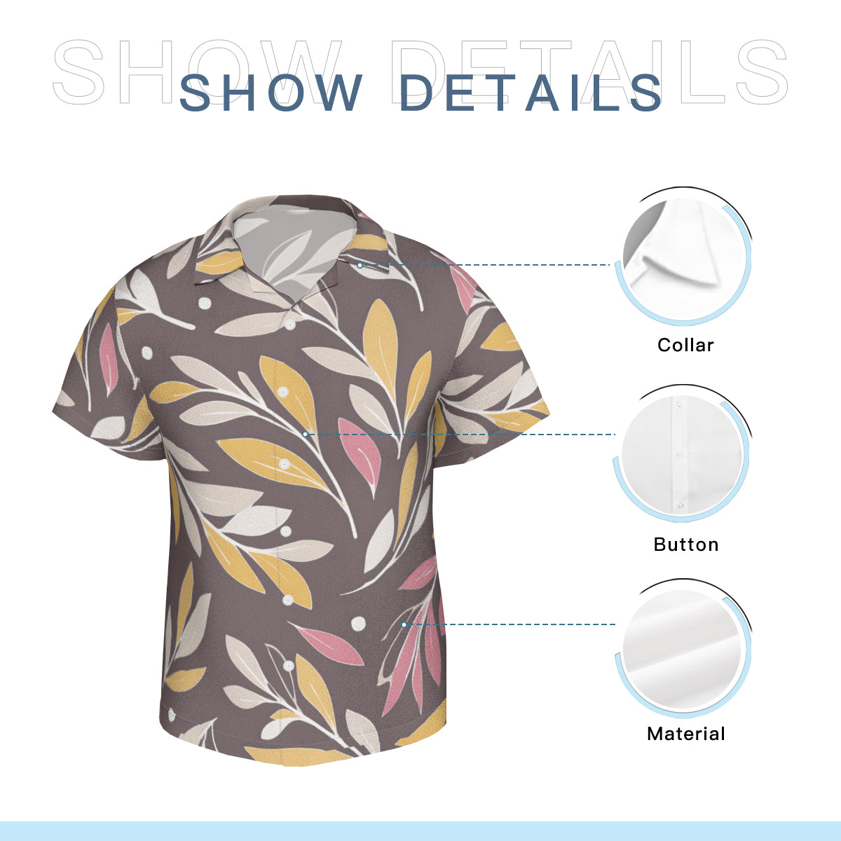 Golden Branches Hawaiian Shirt
