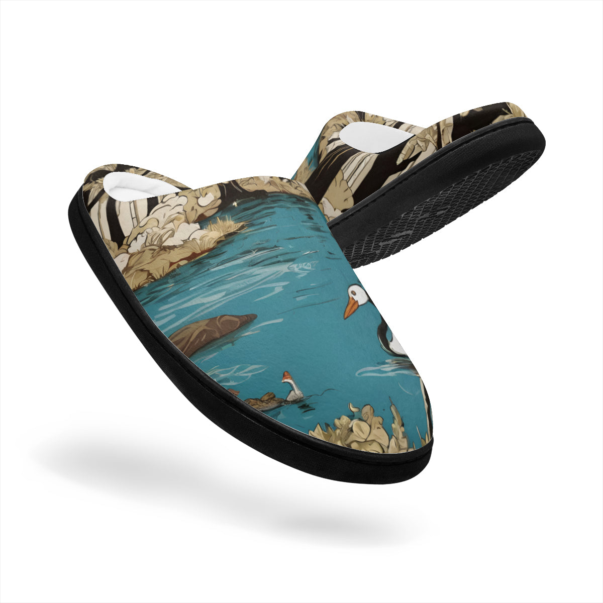 Landscape Wonder Personalized Warm Cotton Slippers | Flannel