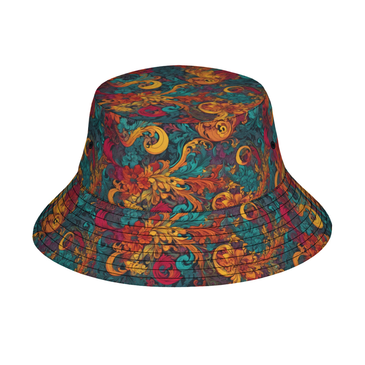 Awesome Flower Design Fisherman Hat | Polyester