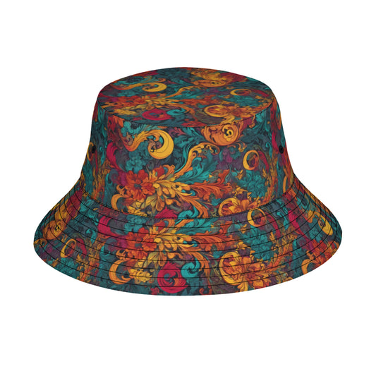 Awesome Flower Design Fisherman Hat | Polyester