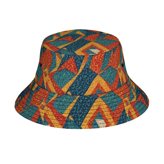 Abstract Pattern Fisherman Hat | Polyester