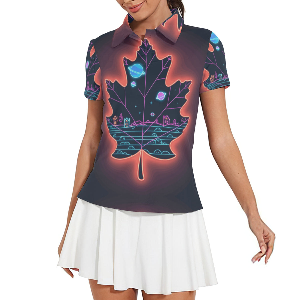 Smart Leave Women's Short-Sleeved Polo Shirt