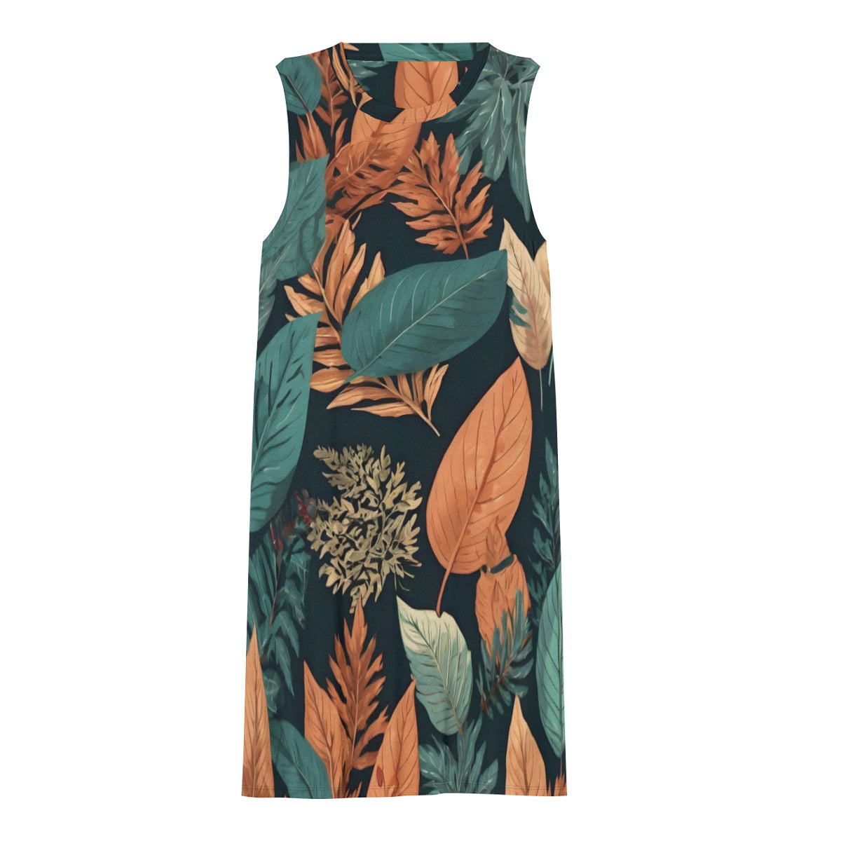 Colorful Leaves Women's Casual Dress | Polyester