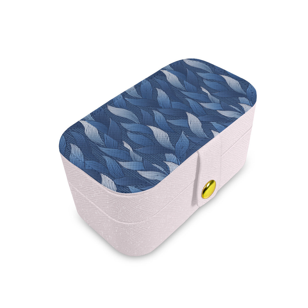 Blue Personalized Portable Jewelry Box