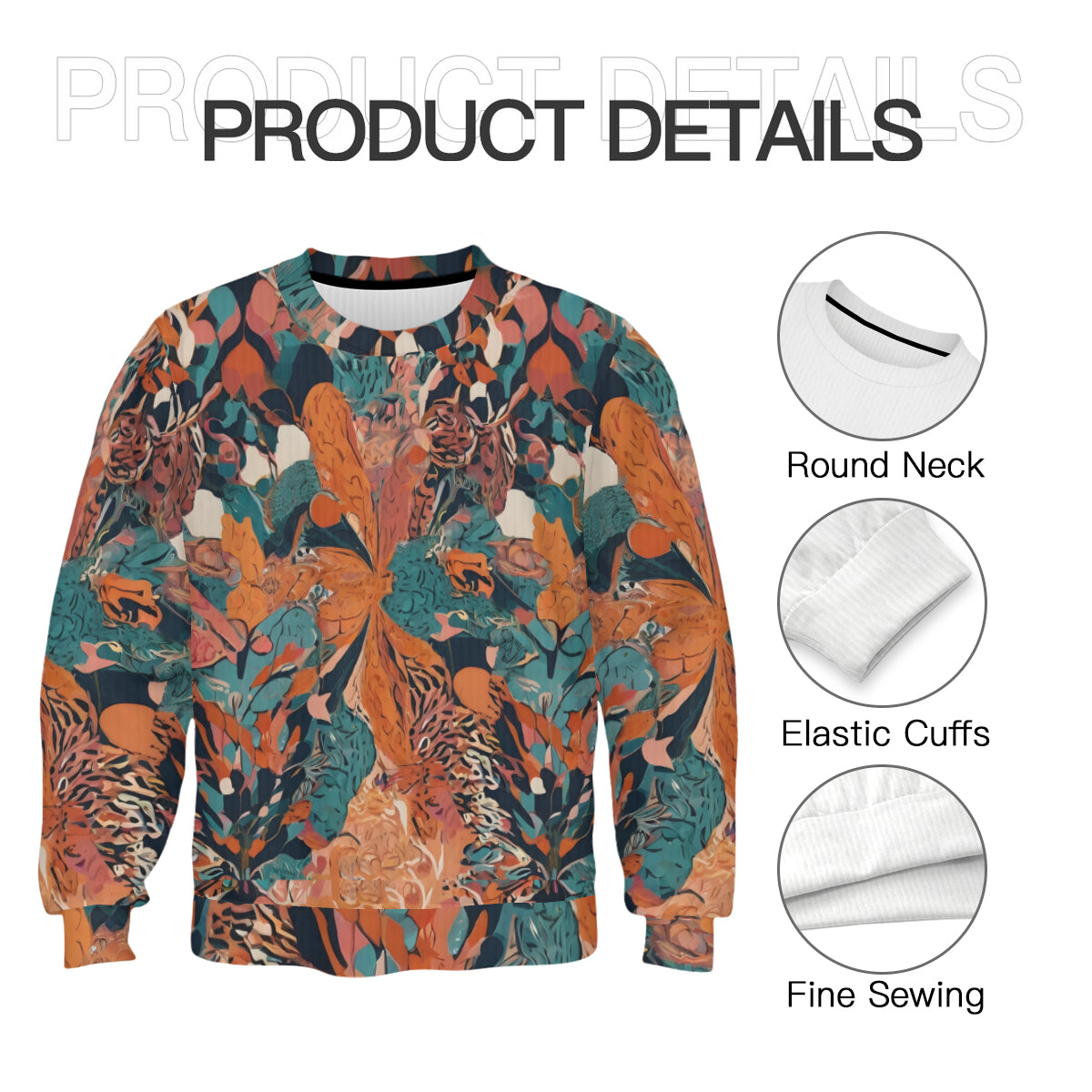 Abstract Vibes Crew Neck Sweater