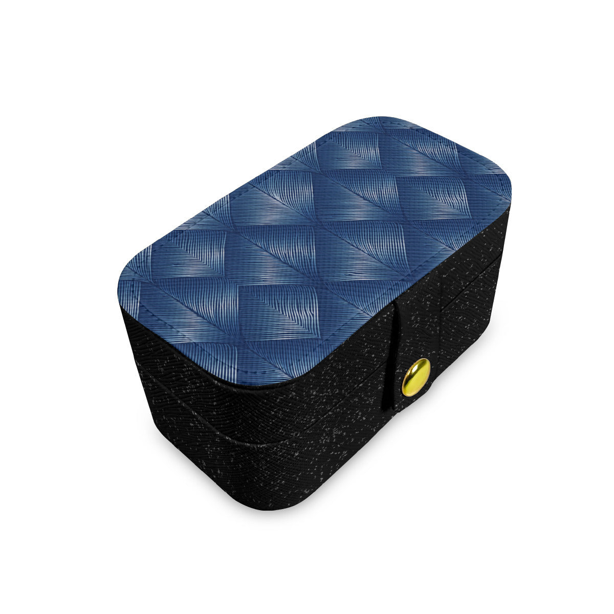 Blue Personalized Portable Jewelry Box