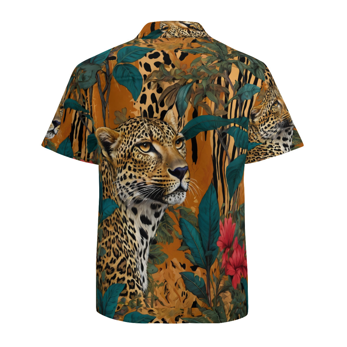 Warrior Leopard Hawaiian Shirt | Polyester