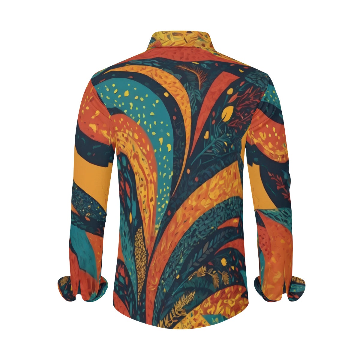 Abstract Beauty Men's Classic Long-Sleeved Shirt | Polyester