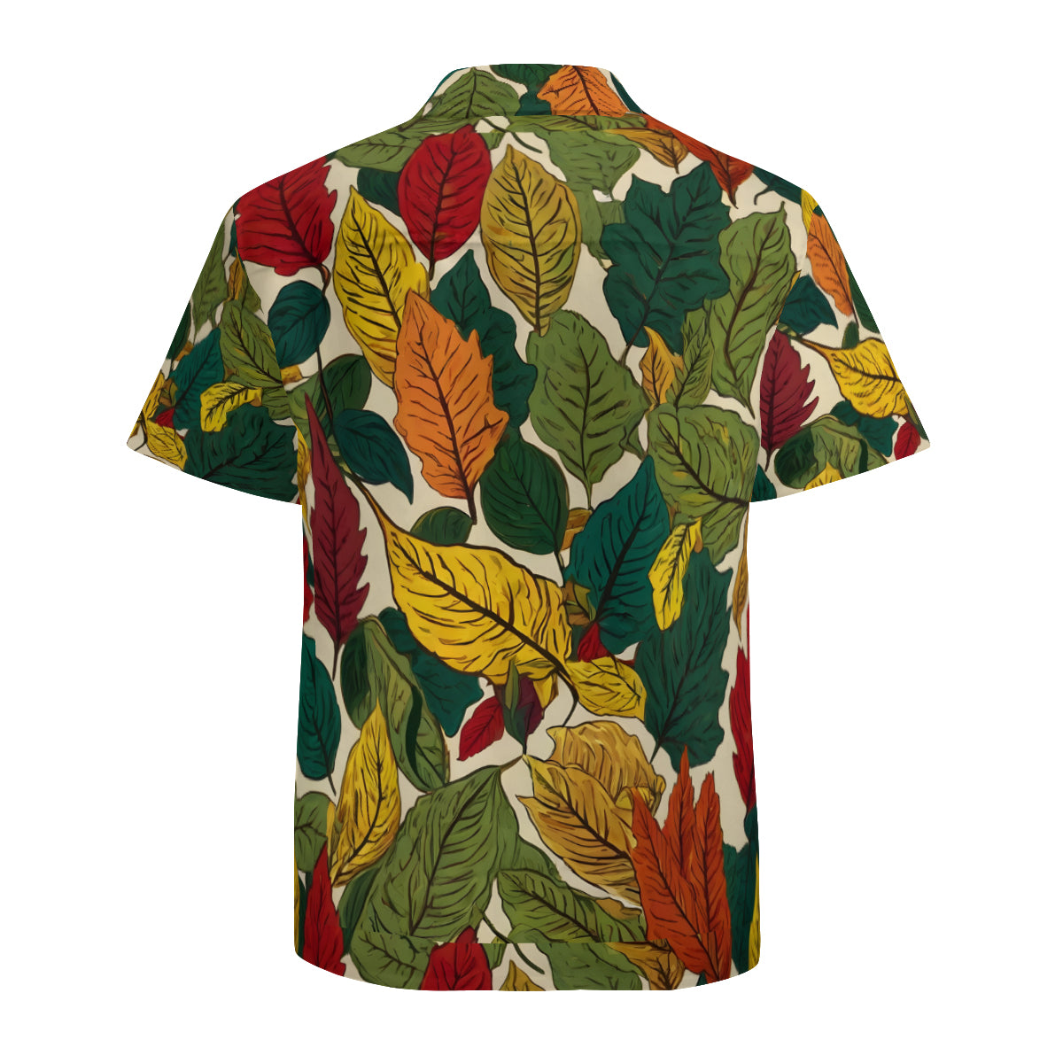 Awesome Leaves All-Over Print Hawaiian Shirt | Polyester