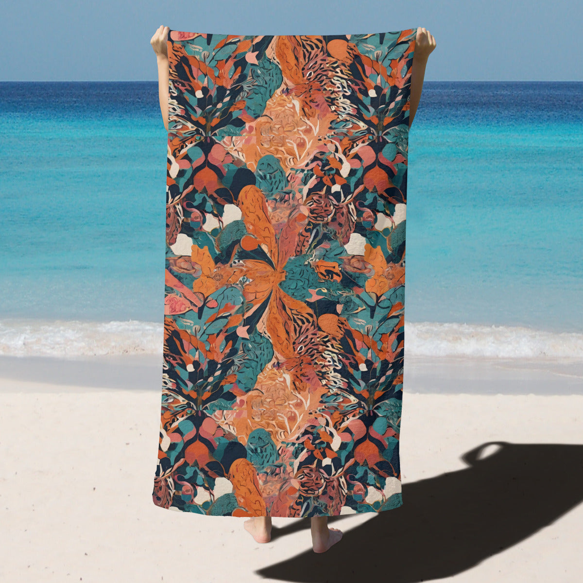 Abstract Vibes Beach towel comfortable model
