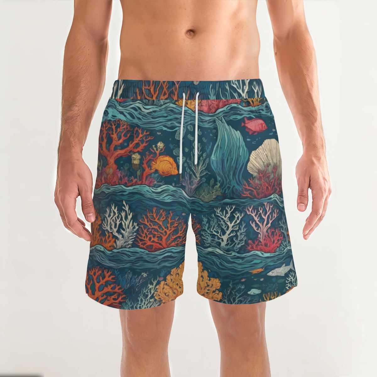 Under Sea Beauty Men's Casual Short Pants | Polyester