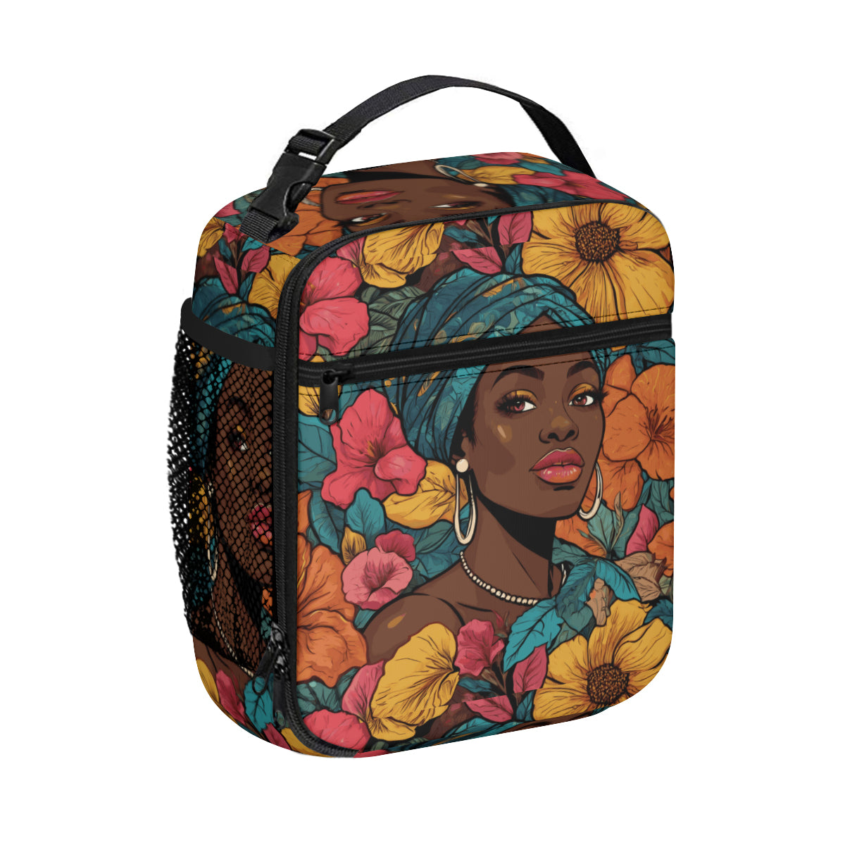 Melanin Queen Portable Handheld Insulated Lunch Bag｜Oxford Cloth