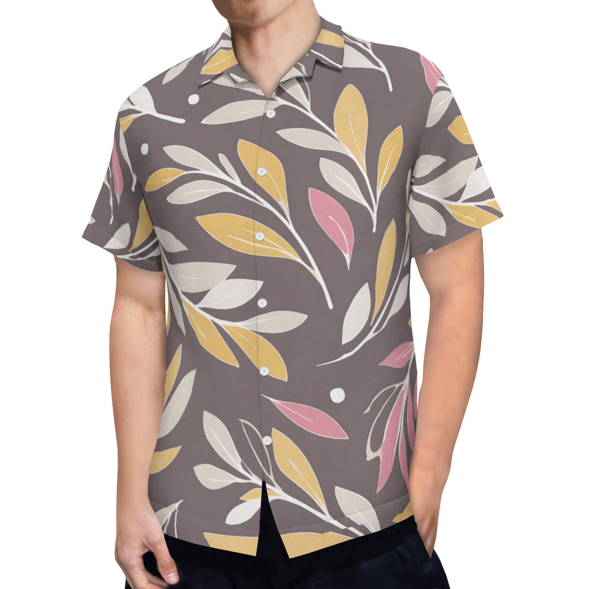 Golden Branches Hawaiian Shirt