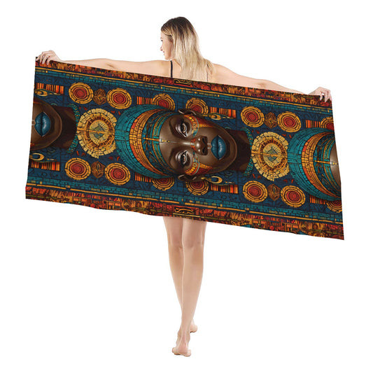 African Image Beach towel (comfortable model)｜Polyester