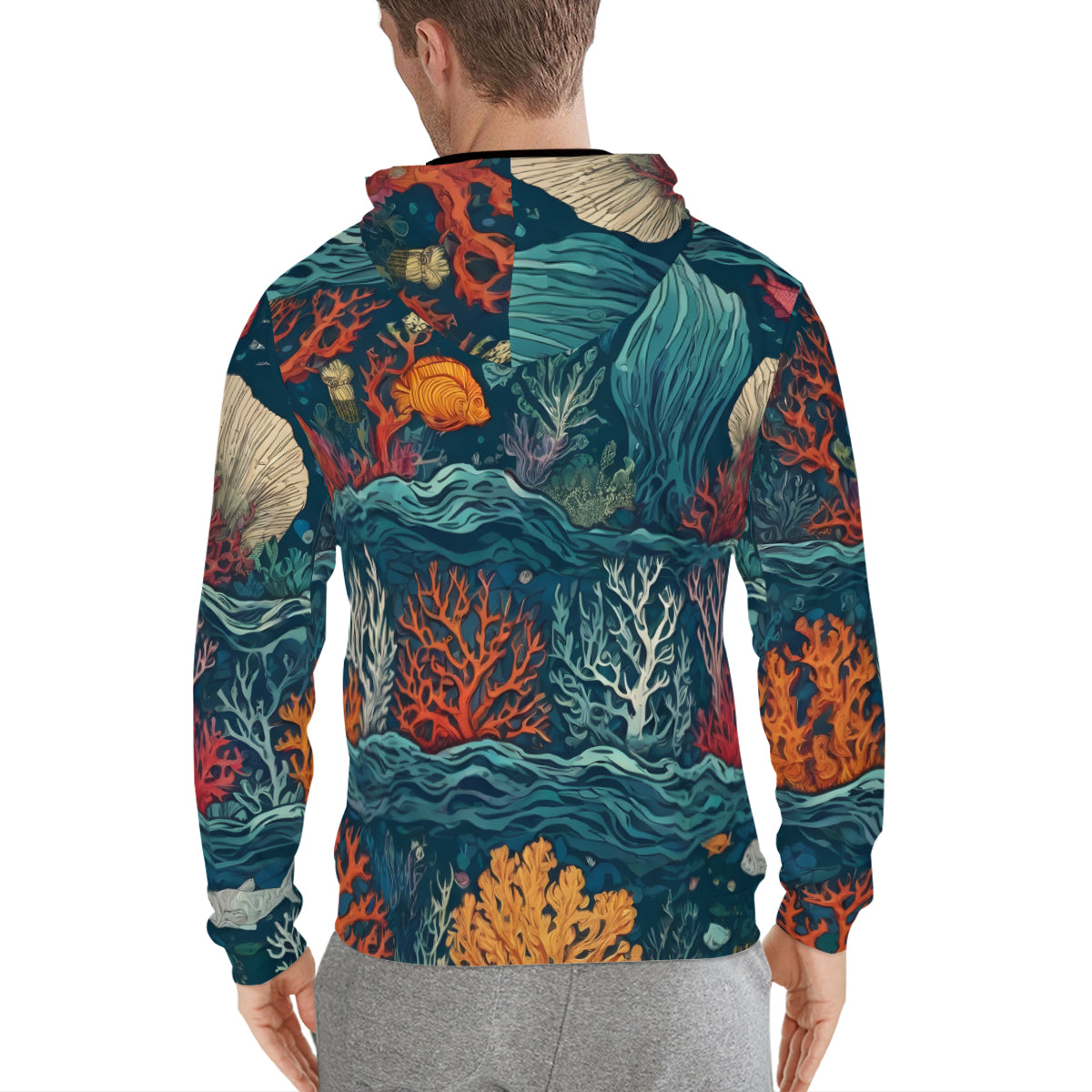 Under Sea Beauty Men's Zip Hoodie