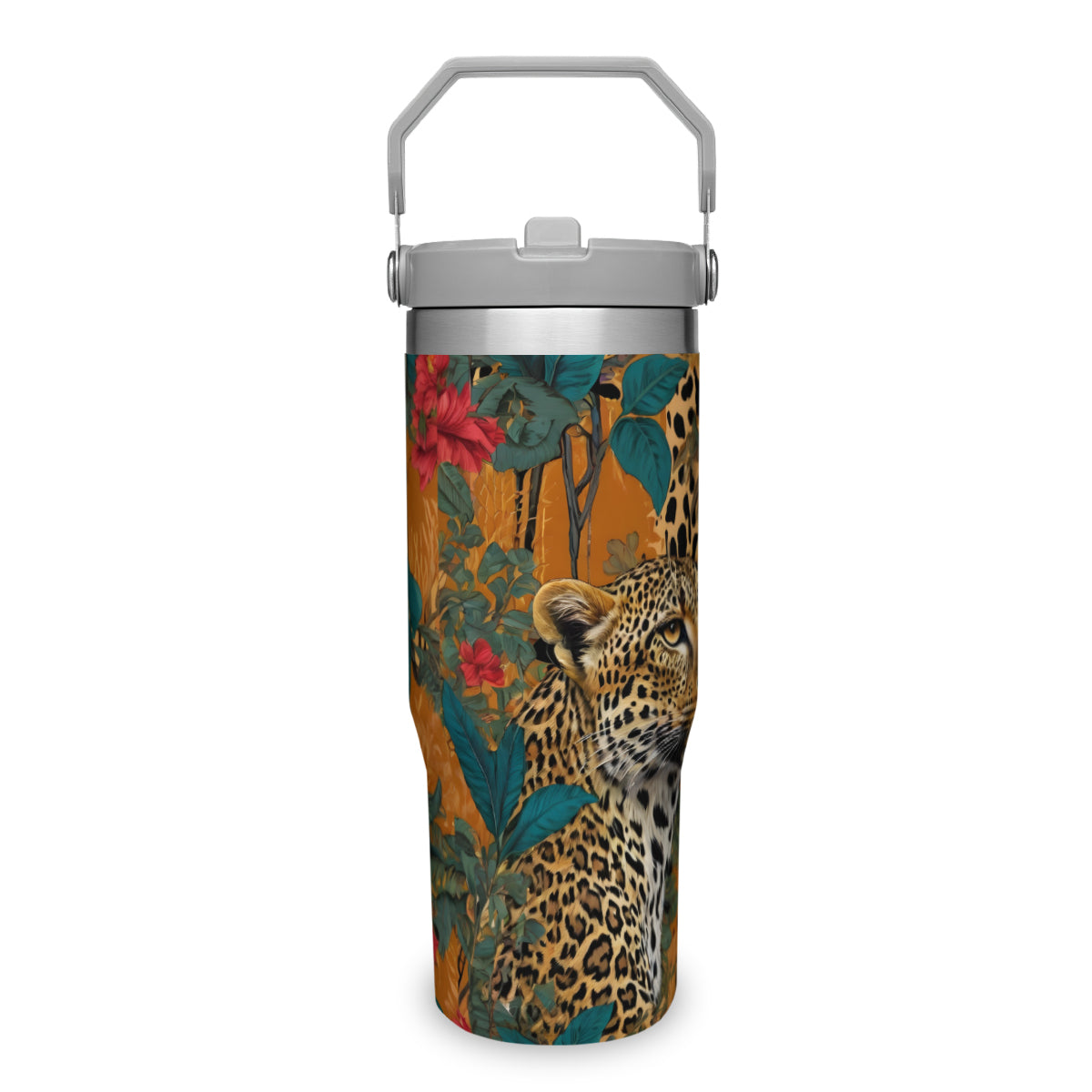 Warrior Leopard Personalized Portable Tumbler (880ml/30oz) | Stainless Steel 304