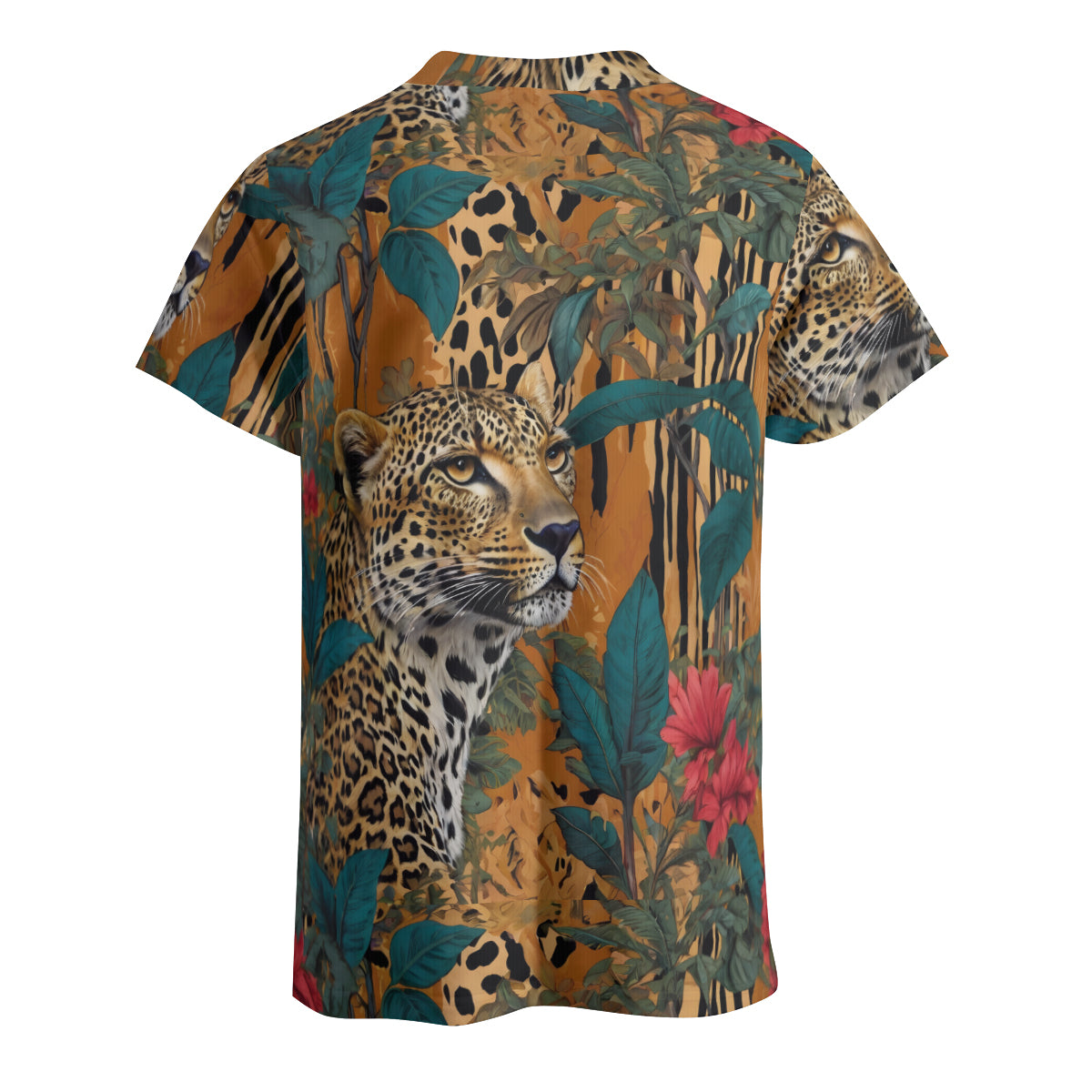 Warrior Leopard Men's Comfort T-Shirt | 190GSM 95%Polyester 5%Spandex