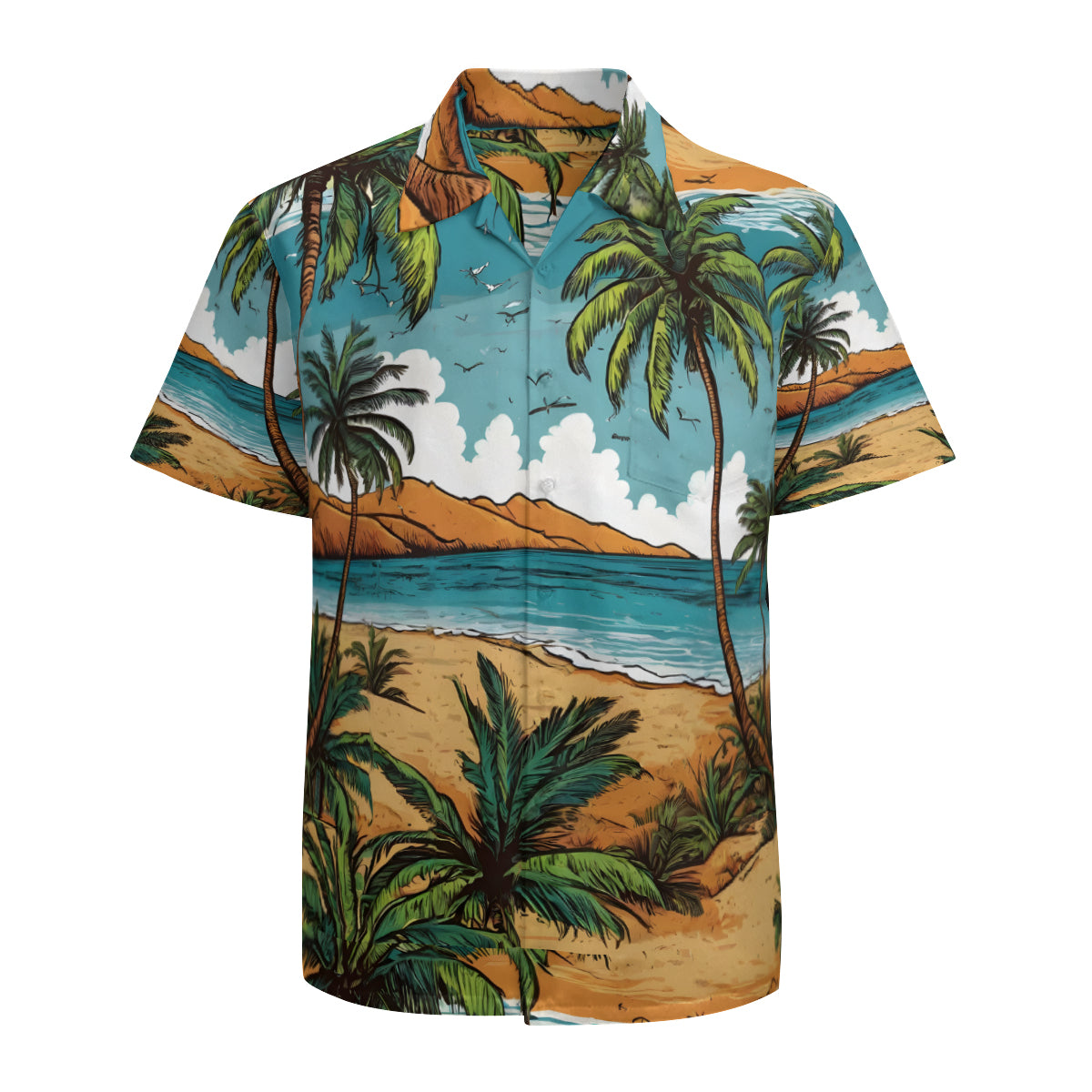 Beach Front Hawaiian Shirt | Polyester