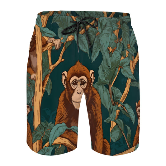 Monkey Vibes Men's Beach Shorts