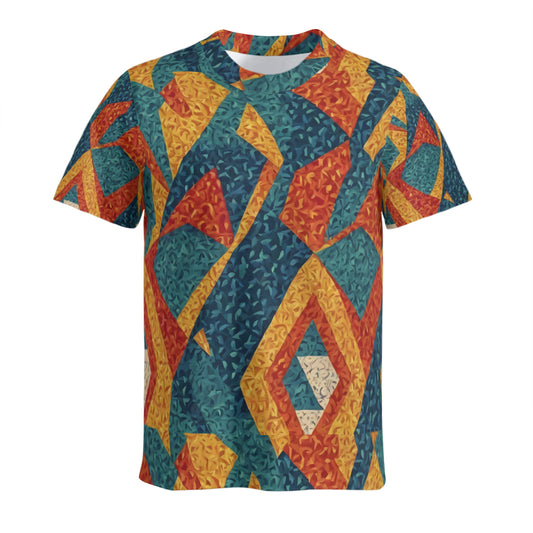 Abstract Pattern Unisex O-Neck EU Size T-Shirt (DTG) | 180GSM Cotton