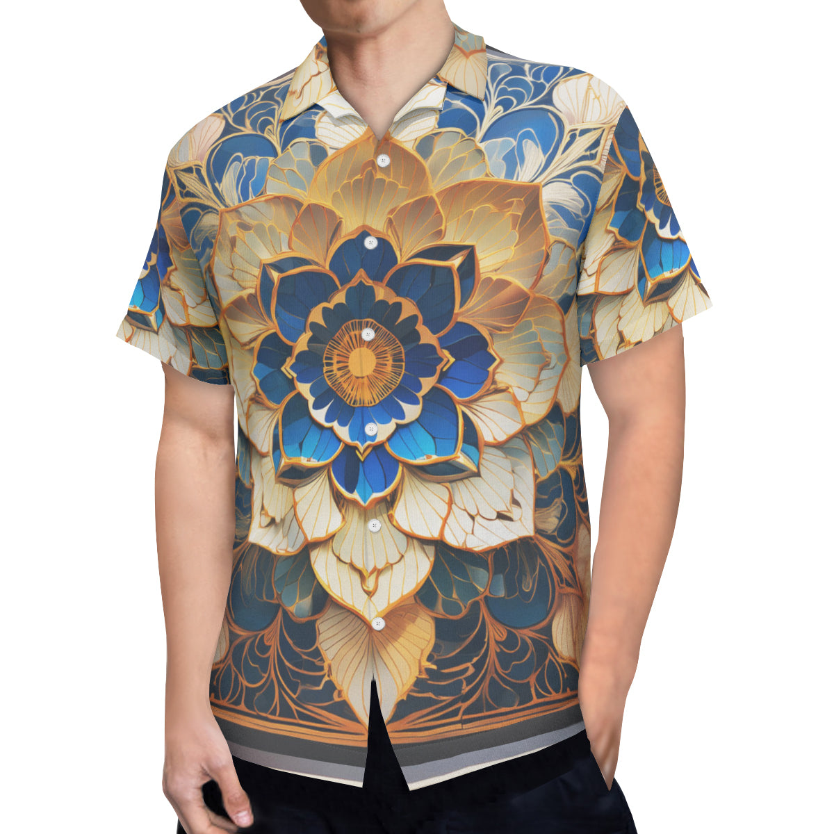 Elegant Floral Hawaiian Shirt