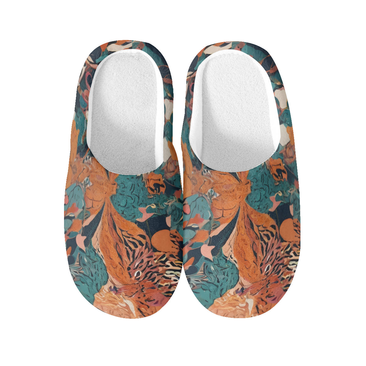 Abstract Vibes Personalized Warm Cotton Slippers