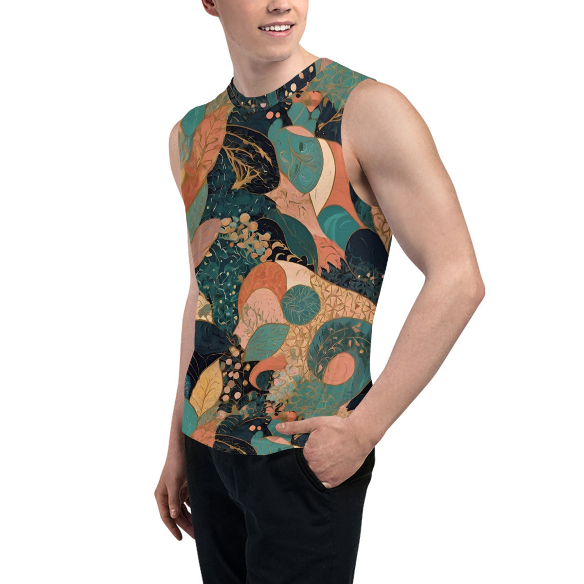 Abstract Wonder Men's Sleeveless Vest｜Polyester