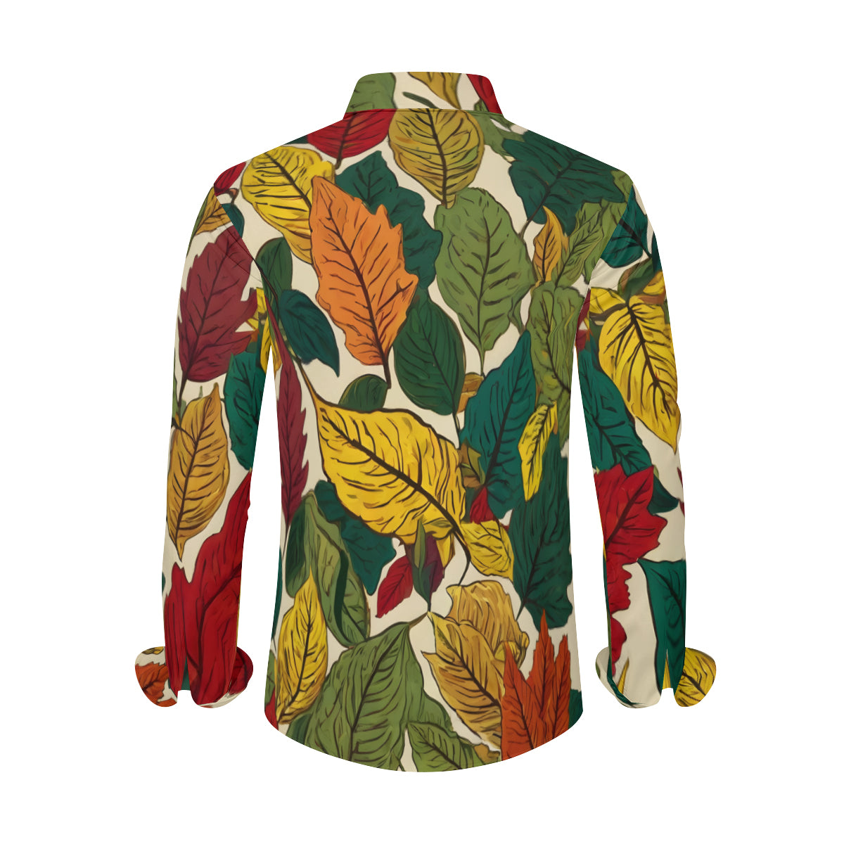 Awesome Leaves Men's Classic Long-Sleeved Shirt | Polyester