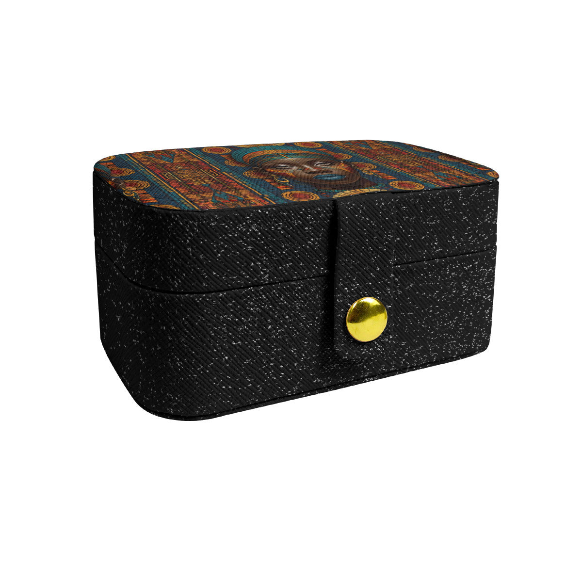 African Image Personalized Portable Jewelry Box | PU