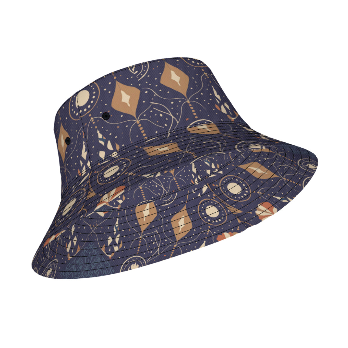 Abstract Blue Fisherman Hat