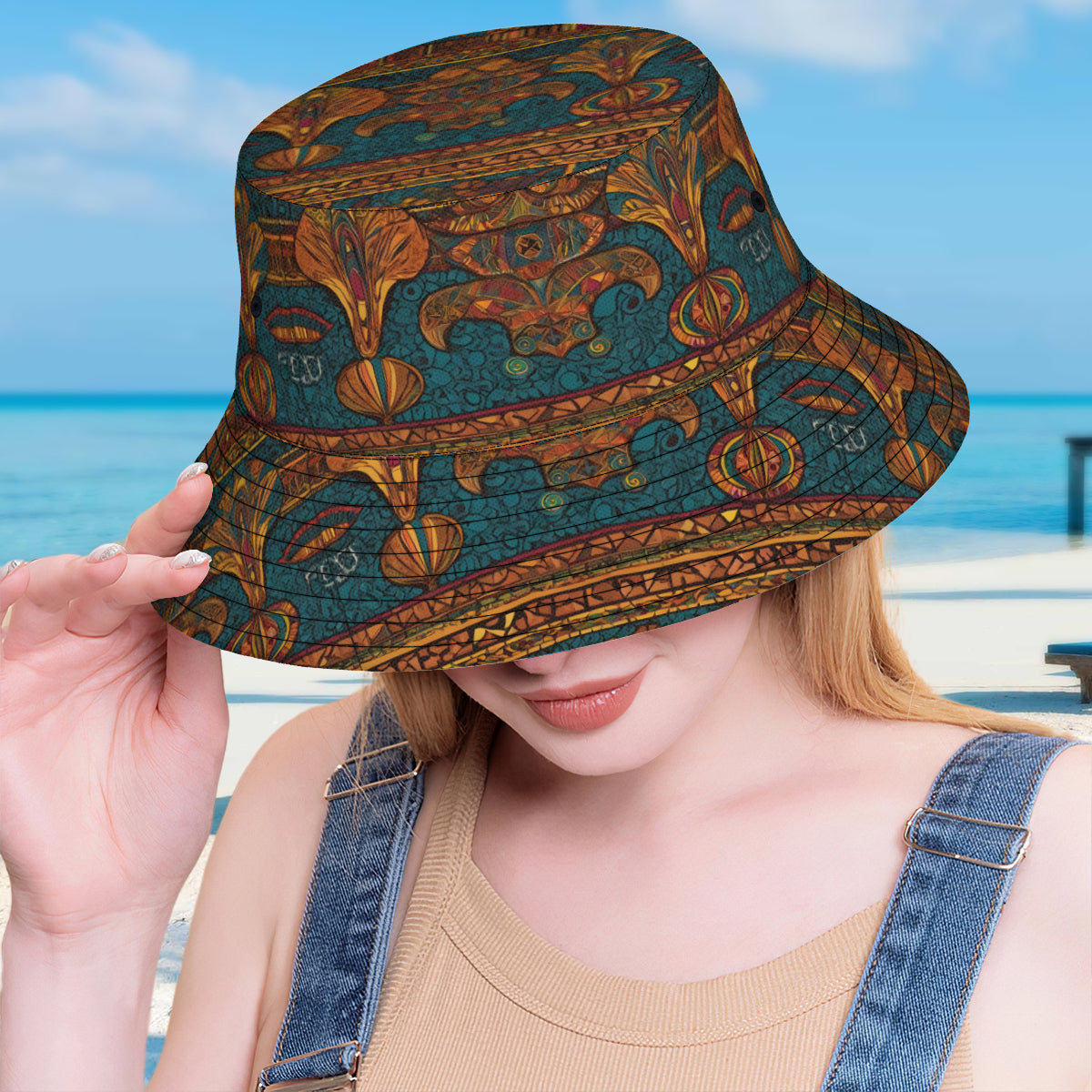 African Design Fisherman Hat | Polyester