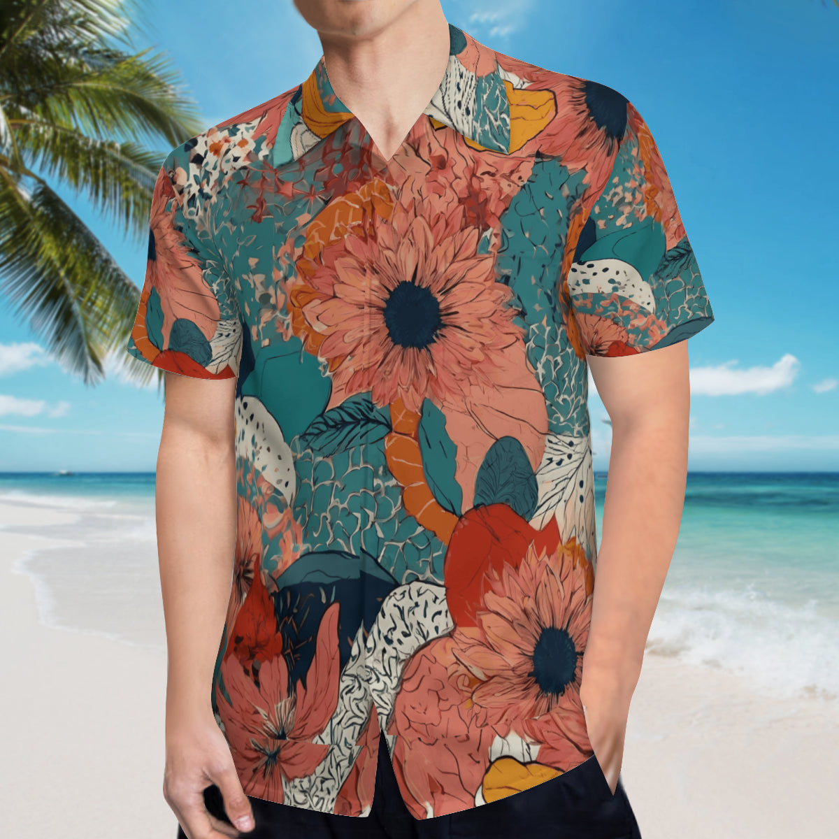 Awesome Floral Hawaiian Shirt | Polyester