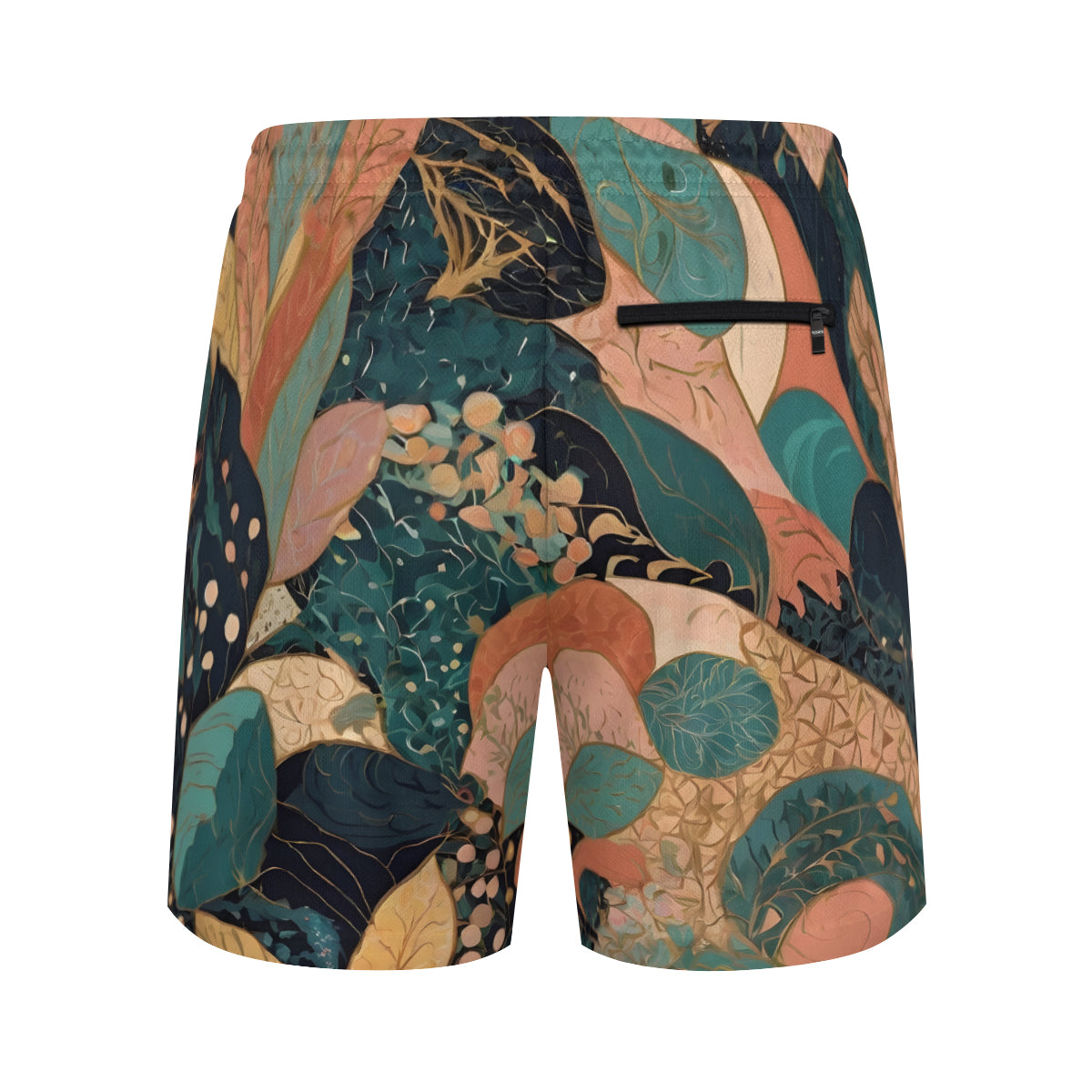 Abstract Wonder Men's Casual Shorts Double-Layer Sports Beach Shorts