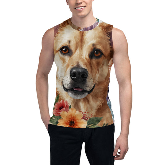 Dog Lovers Men's Sleeveless Vest｜Polyester