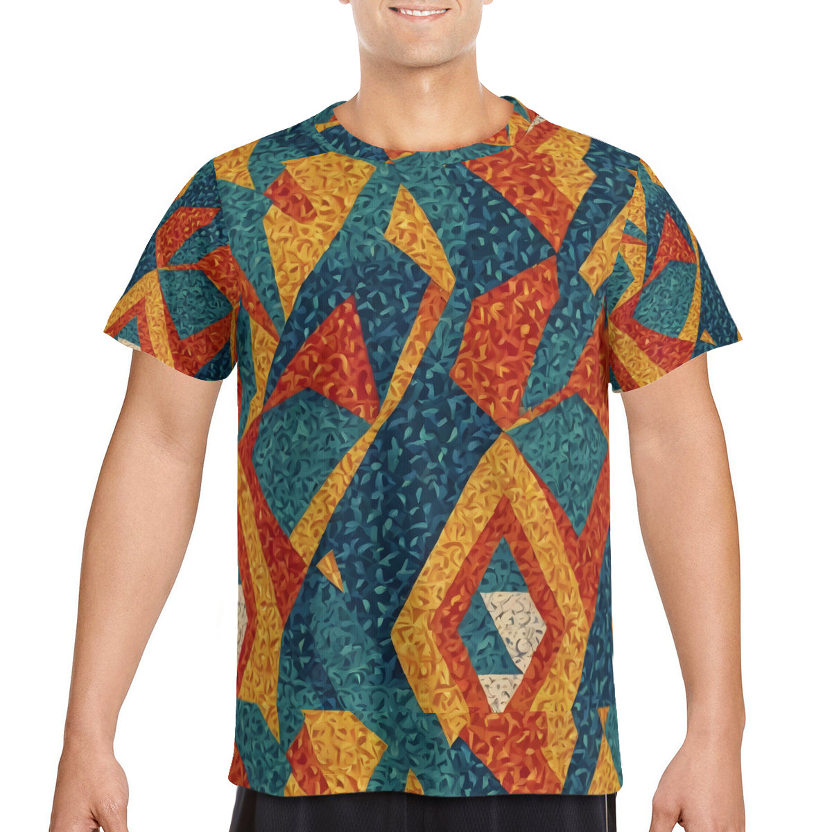Abstract Pattern Unisex O-Neck EU Size T-Shirt (DTG) | 180GSM Cotton
