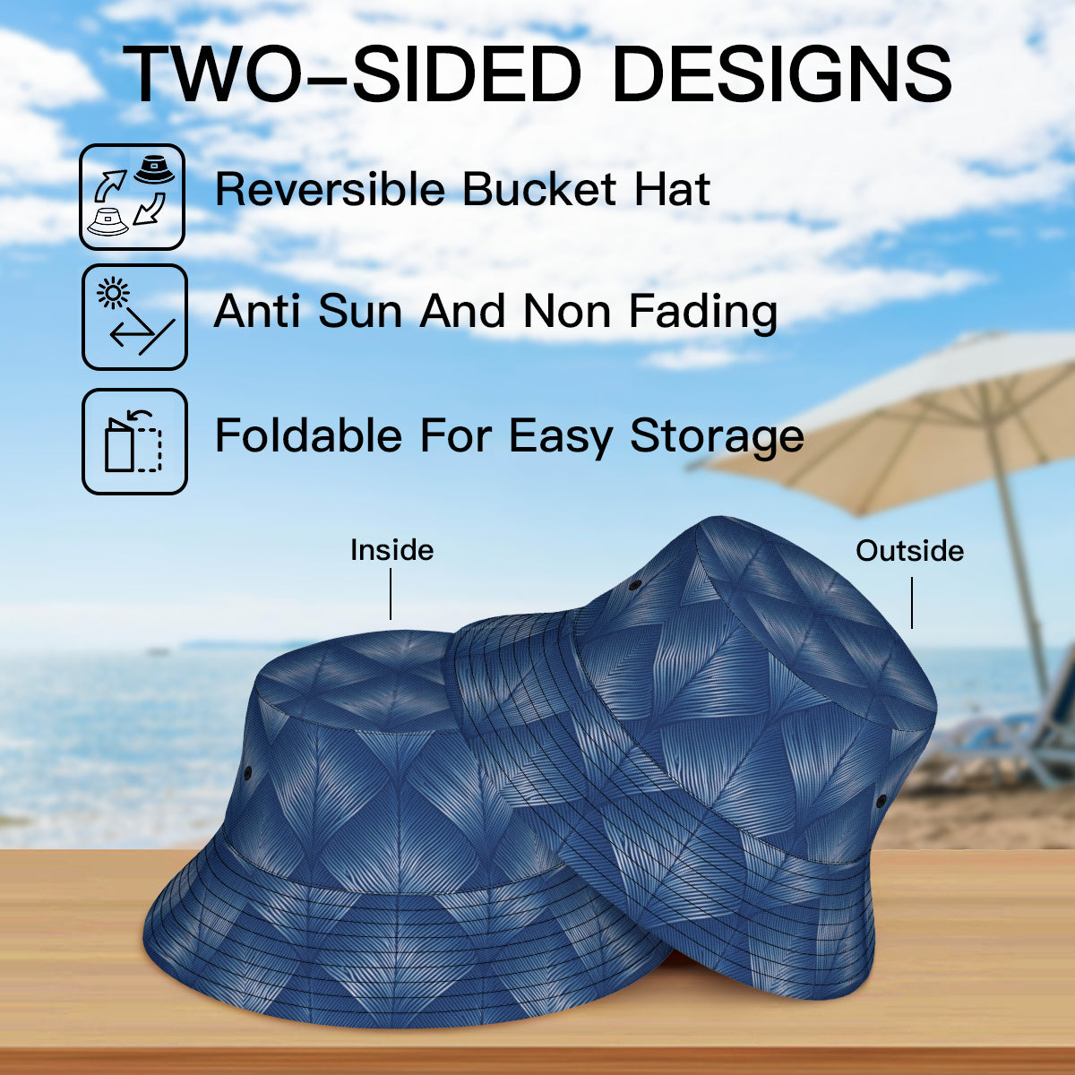 Blue Fisherman Hat