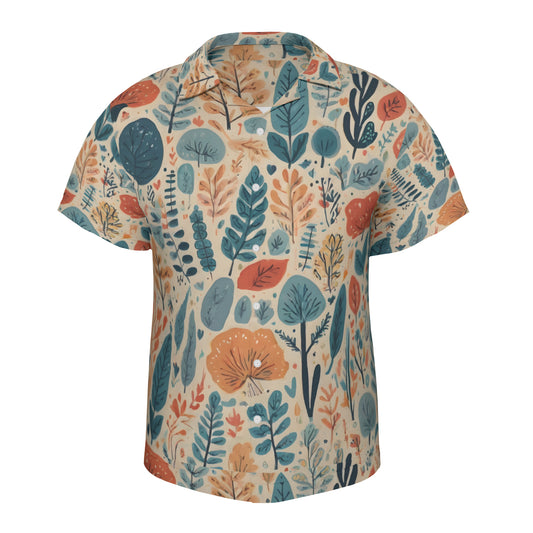 Abstract Floral Hawaiian Shirt (No chest pocket) | Polyester