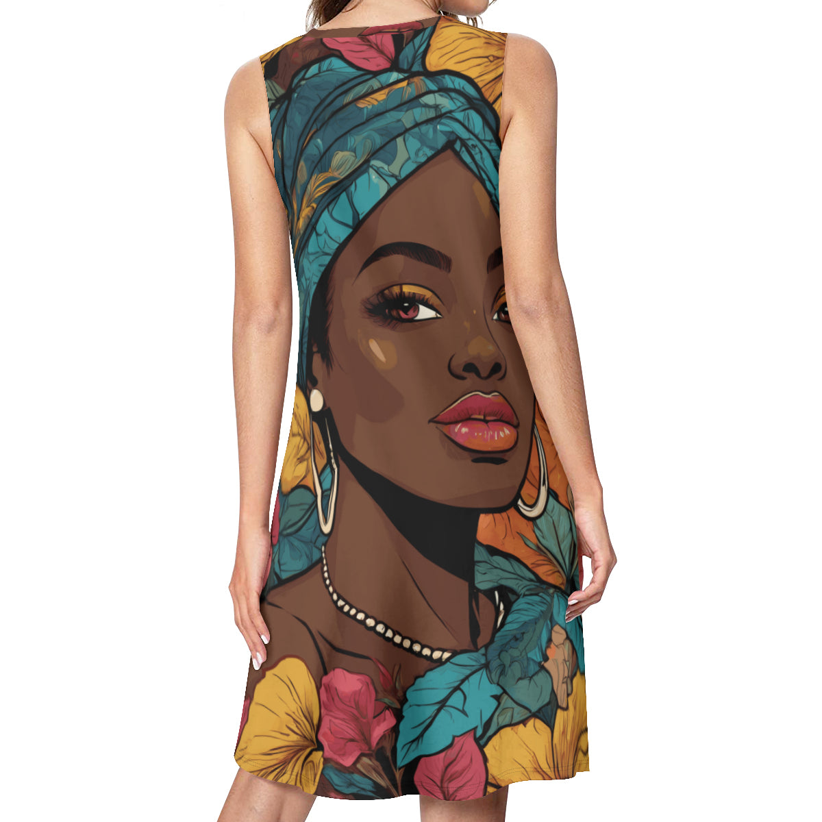Melanin Queen Women's Casual Dress | Polyester