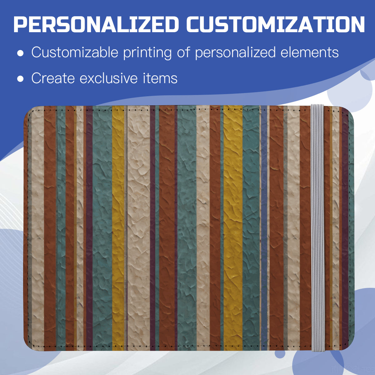 Strip Design Personalized Custom Passport Cover Passport Holder | PU