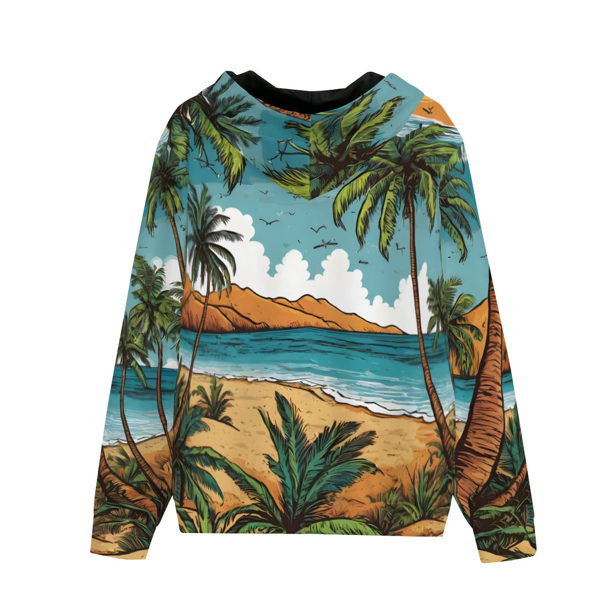 Beach Front Men's Zip Hoodie