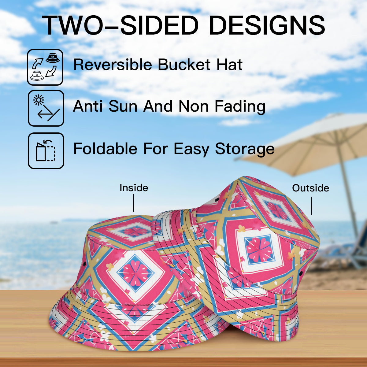 Abstract Pattern Fisherman Hat