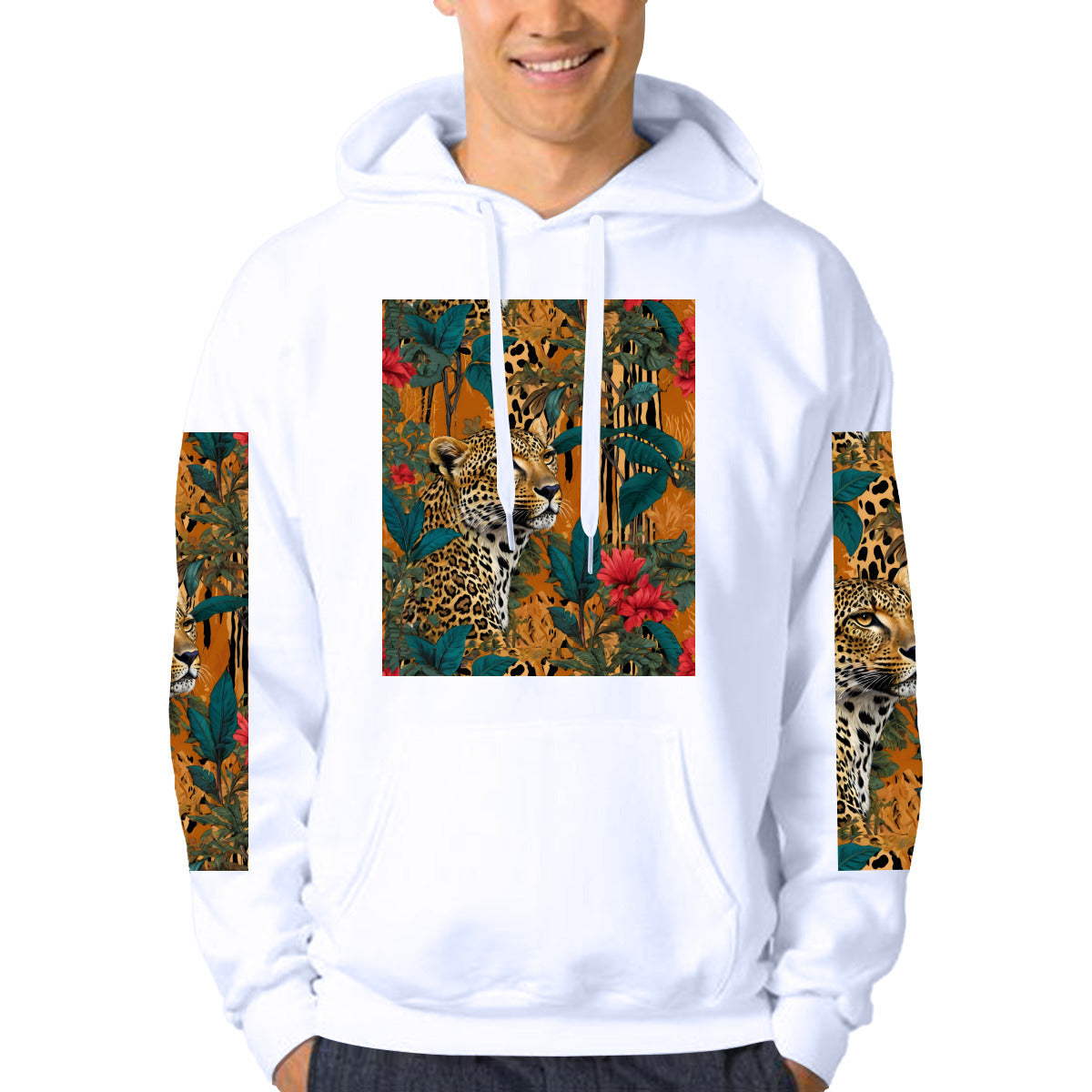 Warrior Animal Men's Hoodie (DTF) | Polyester