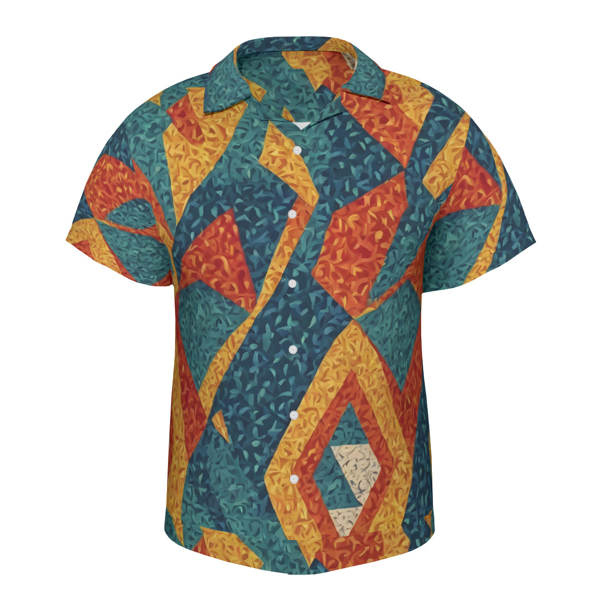 Abstract Pattern Hawaiian Shirt（No chest pocket) | Polyester